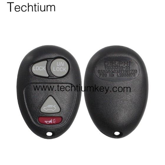 with battery place 4 button remote key shell for GM