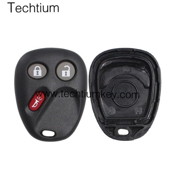 No battery place 3 button remote key shell for GM