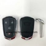 Boîtier de clé à distance bouton 4 pour Cadillac