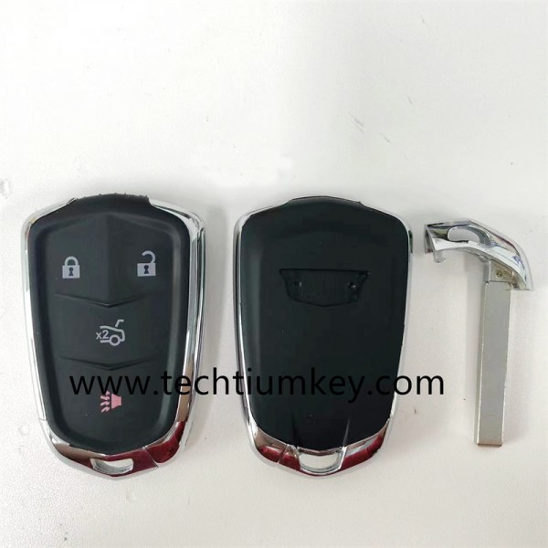 Boîtier de clé à distance bouton 4 pour Cadillac