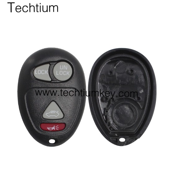 with battery place 4 button remote key shell for Cadillac