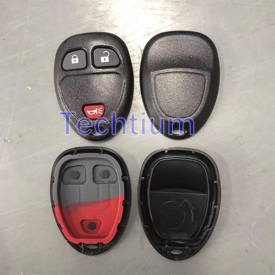 with battery place 3 button remote key shell for Cadillac