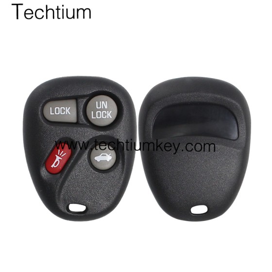 No battery place 4 button remote key shell for Cadillac