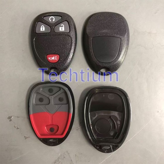 with battery place 4 button remote key shell for Cadillac