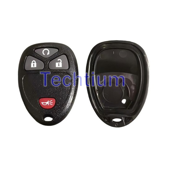 with battery place 4 button remote key shell for Cadillac