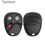 with battery place 3 button remote key shell for Cadillac