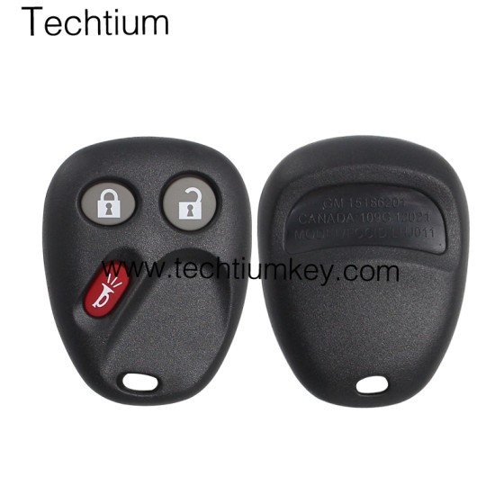 with battery place 3 button remote key shell for Cadillac