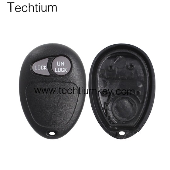 with battery place 2 button remote key shell for Cadillac