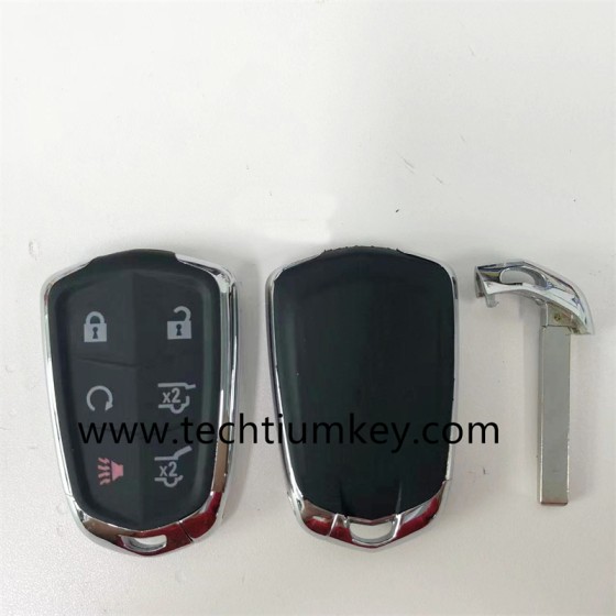 433Mhz FCC:HYQ2EB PN: 13598512 5+1 button remote key for Cadillac