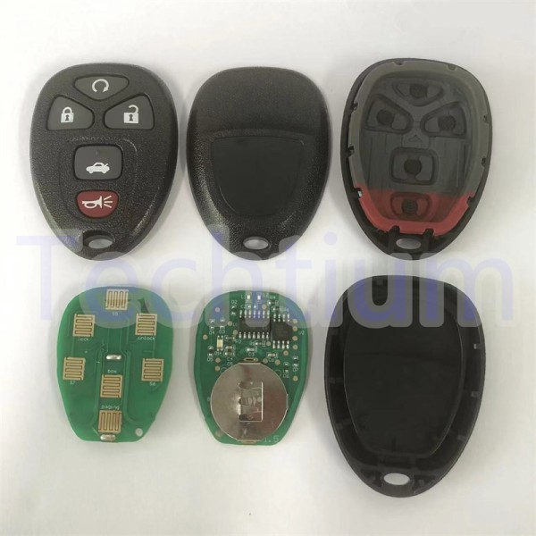 315Mhz FCC:KOBGT04A 5 button remote key for Cadillac
