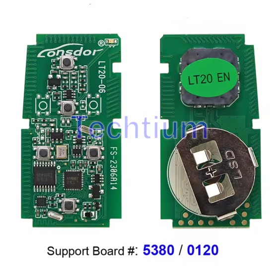 Lonsdor LT20-6 Smart Key PCB For Toyota Smart Key 2012+ Board number: 5380, 0120