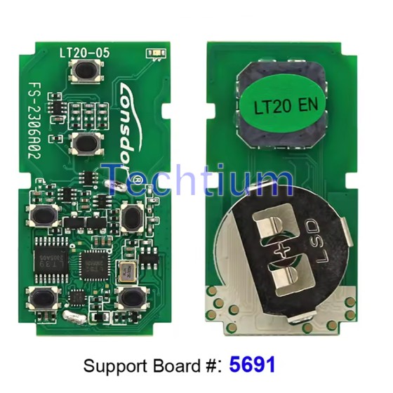 Lonsdor LT20-5 Smart Key PCB For Toyota Sienna Smart Key 2010+ Board version: 5691