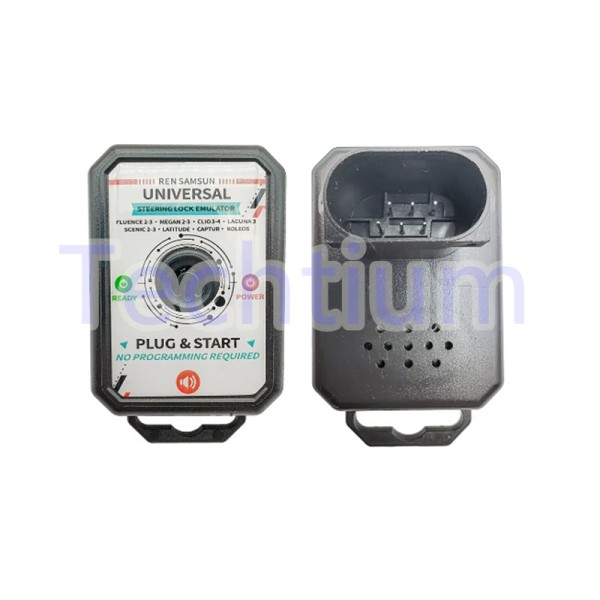 For Renault + Samsung Universal Steering Lock Emulator ESL ELV Megane 2 Megane 3 Clio 3 Clio 4 Fluence 2  Fluence 3 Scenic 2 Scenic 3 Captur Latitude  Dacia Steer With Lock Sound No Programming Required