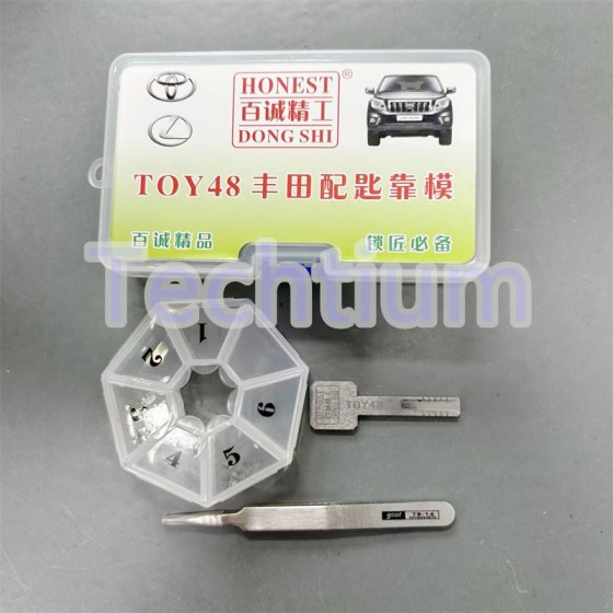 TOY48 Toyota Key Model,used for adjust key when cutting the blade